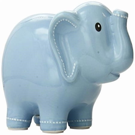 Child to Cherish Large Stitched Elephant Bank, Blue