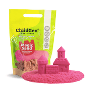 ChildGen Magic Sand 907gr 2lb | Moldable & Sensory Play Sand for Kids, Mess-Free, Non-Toxic, Creative Fun for Indoor Play | Pink