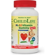 ChildLife Essentials Kids Multivitamin Gummies: Essential Nutrients for Kids, Strawberry Lemon Flavor, 90 Gummies