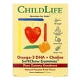thumbnail image 1 of ChildLife Essentials Omega-3 DHA with Choline SoftChew Gummies Natural Passion Fruit Flavor, 27 Tablets, 1 of 7
