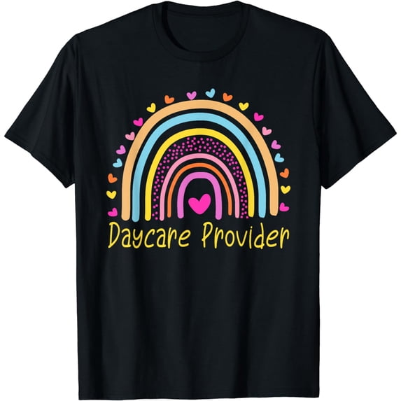 Childcare Daycare Provider Teacher Rainbow T-Shirt