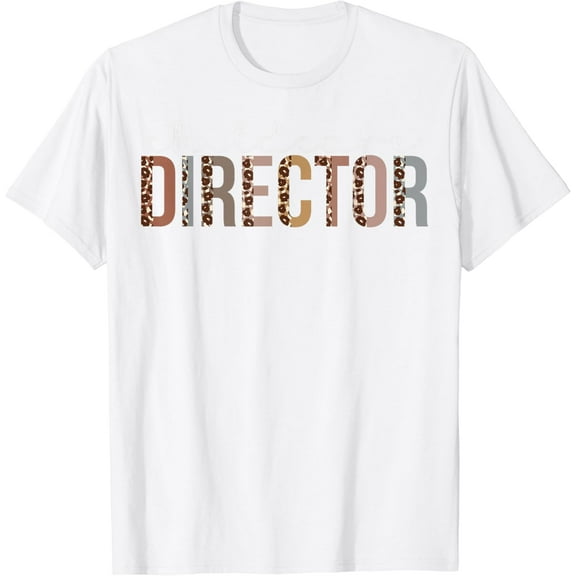 Childcare Director Leopard Appreciation For Women For Work T-Shirt100% cotton