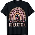 thumbnail image 1 of Childcare Director Rainbow Leopard Print Daycare Provider T-Shirt, 1 of 4