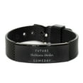 thumbnail image 1 of Childcare Worker Black Shark Mesh Bracelet Future Inspirational Gift for Holiday Season, 1 of 4