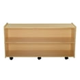 thumbnail image 1 of Childcraft 2 Compartment Shelving Unit with Casters, 1 of 2