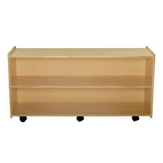 Childcraft 2 Compartment Shelving Unit with Casters
