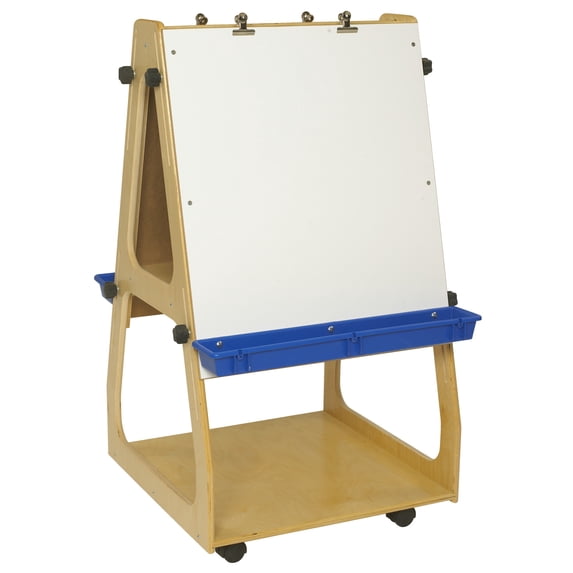 Childcraft Adjustable Mobile Art Easel, 24 x 24 x 43-5/8 Inches