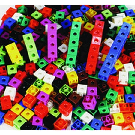 Childcraft Linking Cubes, 0.75", Assorted Colors, Set of 100