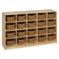 thumbnail image 1 of Childcraft Mobile Cubby Unit, 20 Baskets, 47-3/4 x 14-1/4 x 30 Inches, 1 of 1