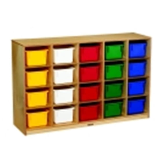 Childcraft Mobile Cubby, 20-Tray Capacity