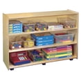 thumbnail image 1 of Bird In Hand 1301523 Childcraft Mobile Open Shelving Unit, Product Height 36 in., 3 Shelves, 1 of 10