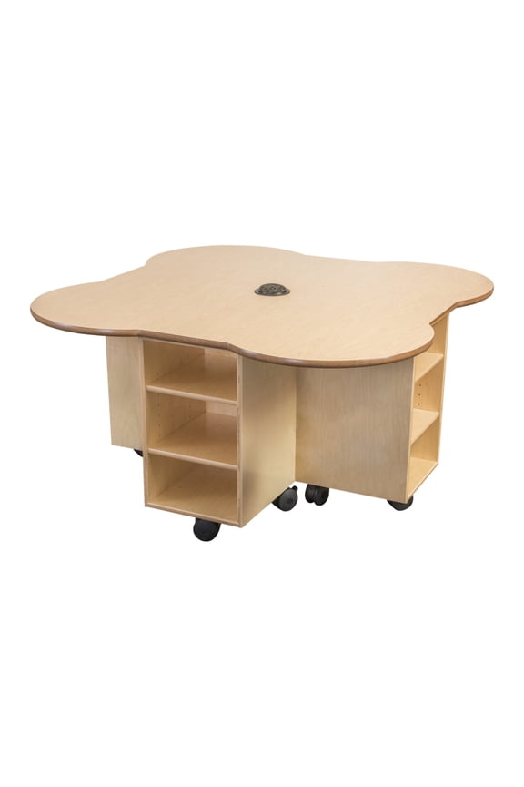 Childcraft Mobile STEAM Table, 47-3/4 x 47-3/4 x 25 Inches