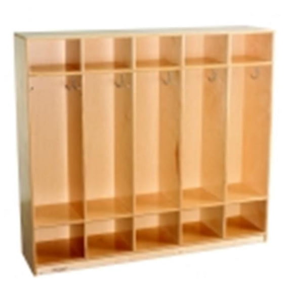 COAT LOCKER 5 UNIT STRAIGHT SIDES