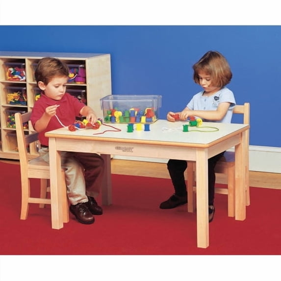 Childcraft Wood Round Kids Writing Table