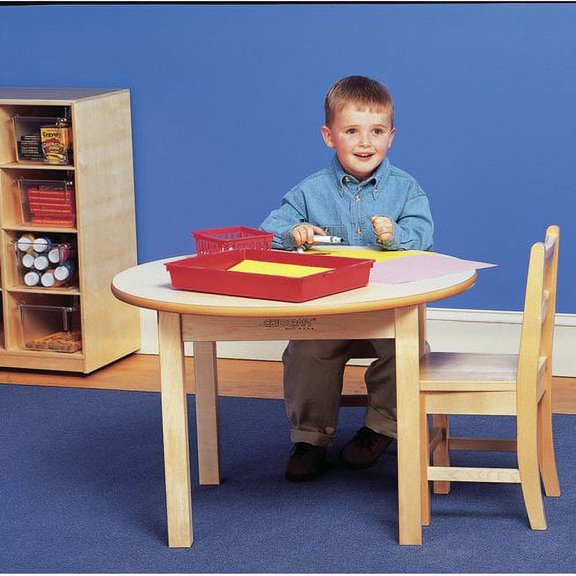 Childcraft Wood Round Kids Writing Table