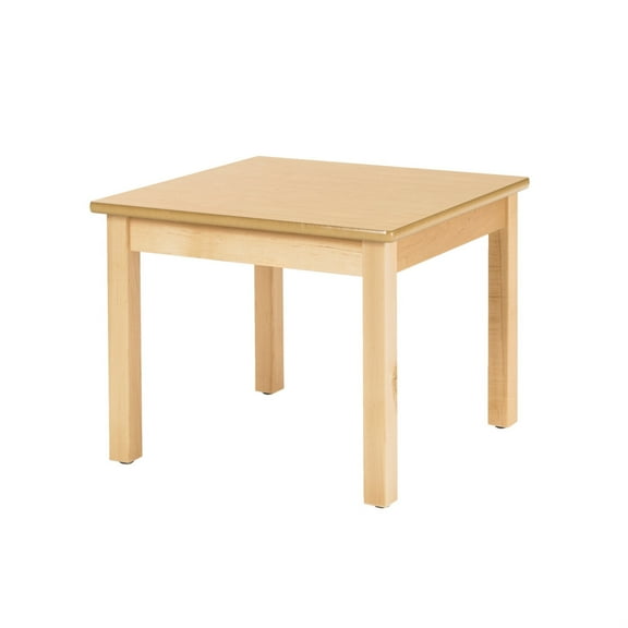 Childcraft Wood Table, Laminate Top, 30 Inch Square, 18-3/4 Inch Legs