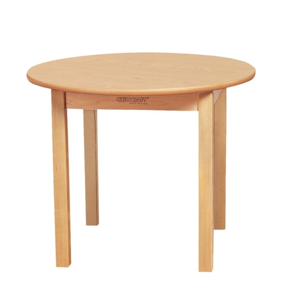 Childcraft Wood Table, Laminate Top, Round, 42 Inch Diameter x 18-3/4 Inches