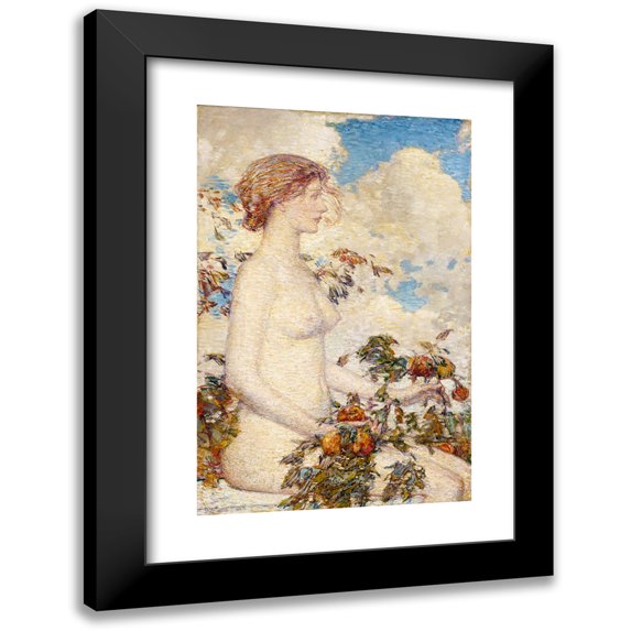 Childe Hassam 17x24 Black Modern Framed Museum Art Print Titled - Pomon (1900)