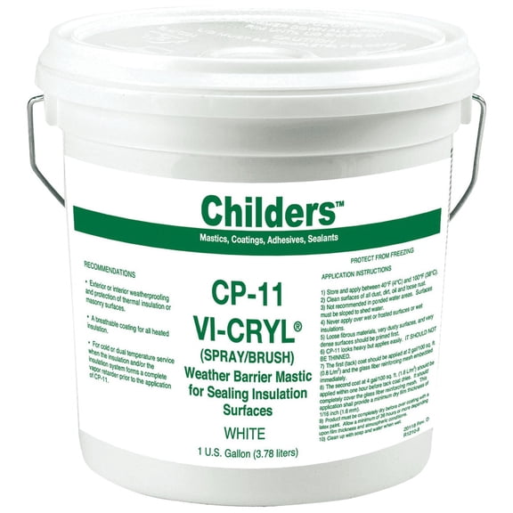 Childers CP-11 White Brush/SP Mastic Vicryl 2 Gallons