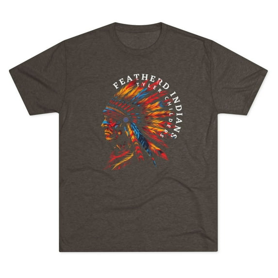 Childers Feathered Indians CountryUnisex Tri-Blend Crew Tee