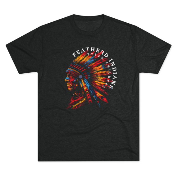 Childers Feathered Indians CountryUnisex Tri-Blend Crew Tee