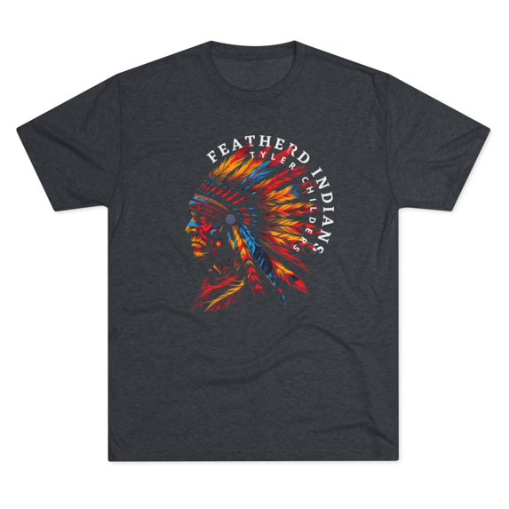 Childers Feathered Indians CountryUnisex Tri-Blend Crew Tee