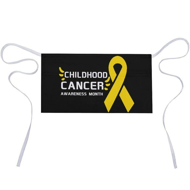 Childhood Cancer Awareness Month Chef Apron Server Aprons with 3 ...