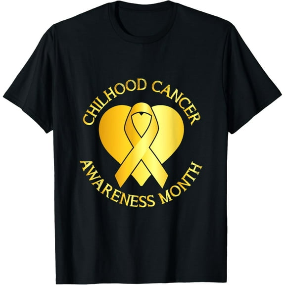 Childhood Cancer Awareness Month In September Ribbon design T-Shirt