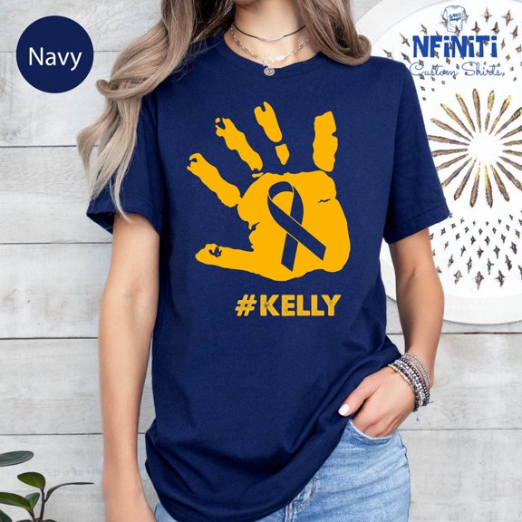 Childhood Cancer Awareness Shirt: Nobody Fights Alone, Gold Ribbon Support Tee TSHIRT All Size S-5XL