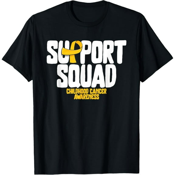 Childhood Cancer Support Squad Childhood Cancer Awareness T-Shirt