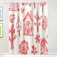 thumbnail image 1 of Childish Drawing Houses Black Out Curtains 84 Inch Length Curtains for Sliding Glass Doors Bedroom Living Room 2 Pack, 1 of 6