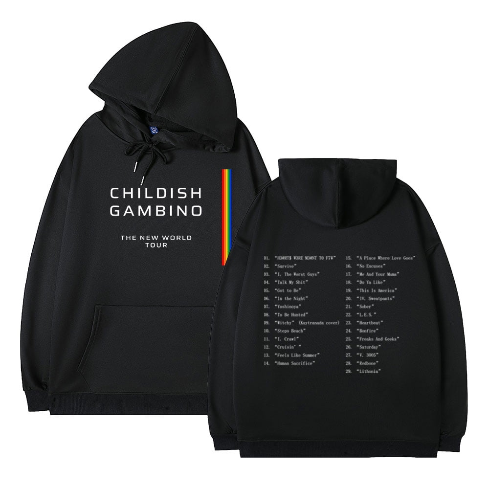 Childish Gambino Merch The New World Tour Setlist Hoodie Sweatshirt
