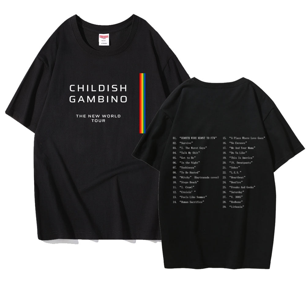 Childish Gambino Merch The New World Tour Setlist Tshirt