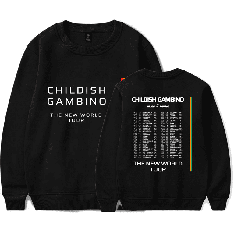 Childish Gambino Merch The New World Tour Sweatshirt Hoodie Long