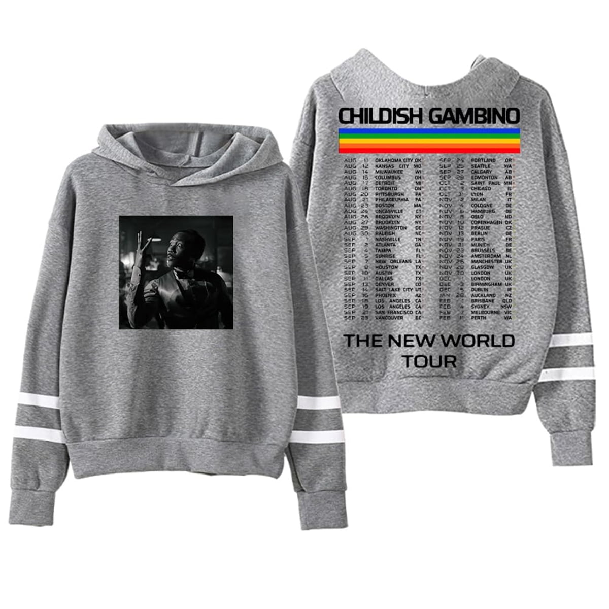 Childish Gambino The New World Tour 2024 Hoodies Women Men Long Sleeve