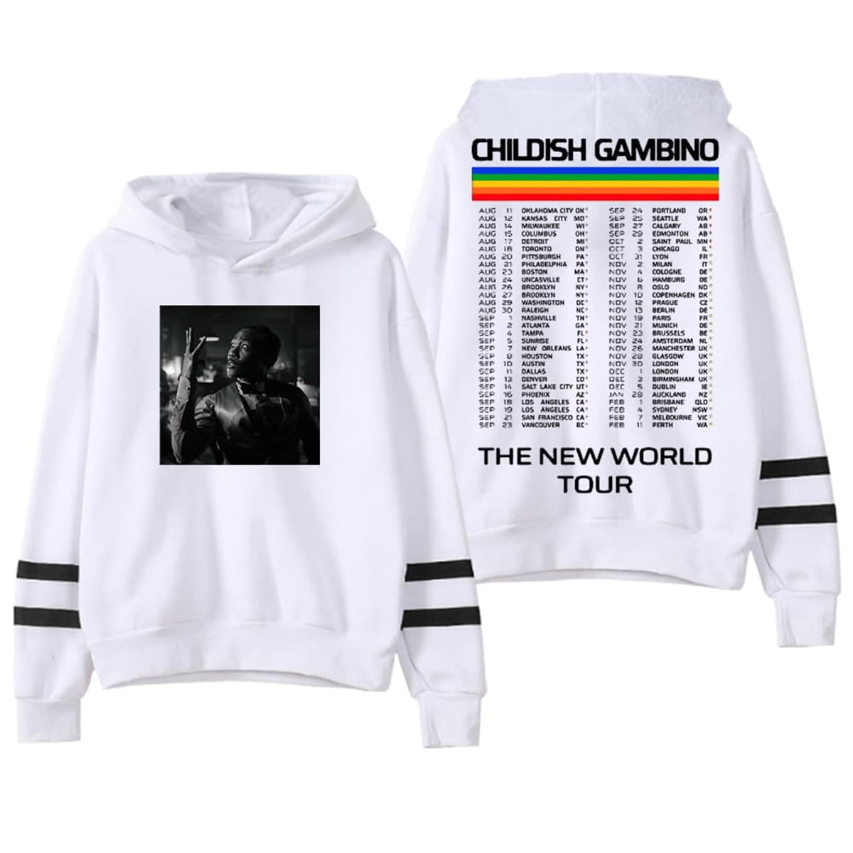 Childish Gambino The New World Tour 2024 Hoodies Women Men Long Sleeve