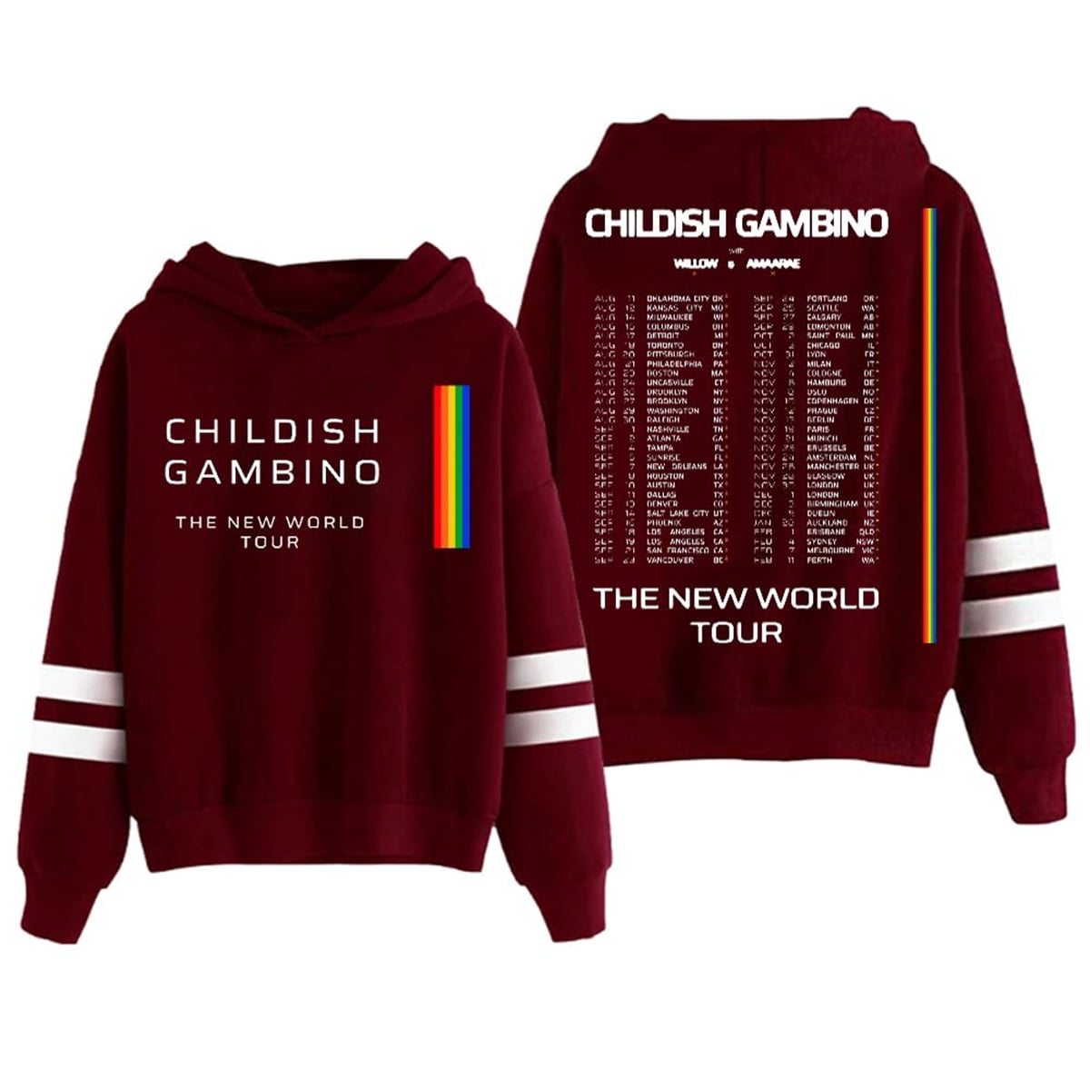Childish Gambino The New World Tour 2024 Hoodies Women Men Long Sleeve
