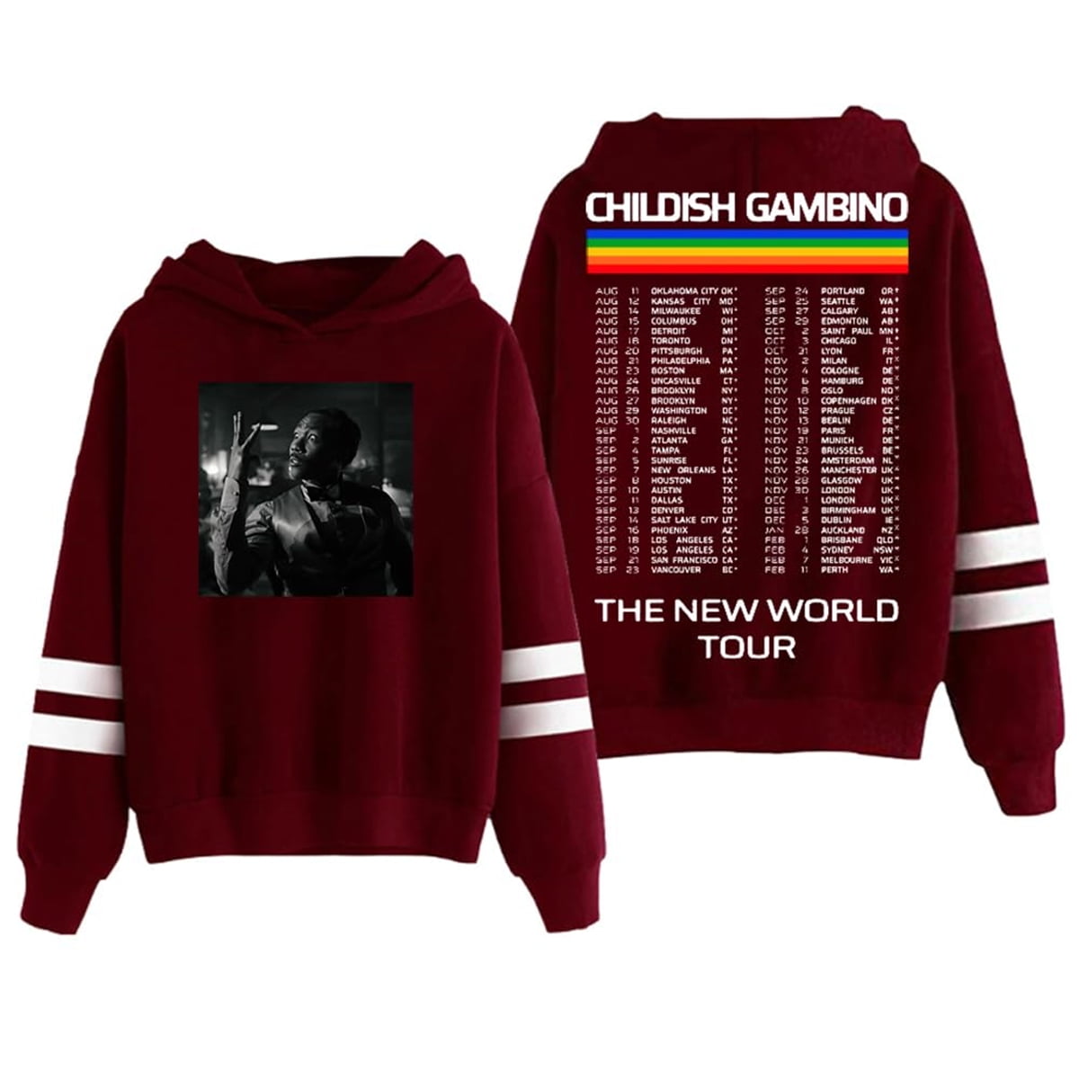 Childish Gambino The New World Tour 2024 Hoodies Women Men Long Sleeve