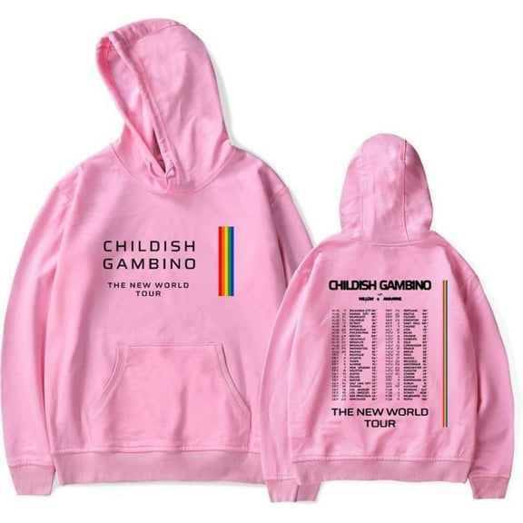 Childish Gambino The New World Tour 2024 Merch Hoodie Pockets Drawstring Unisex Hooded Sweatshirt Fashion Clothing