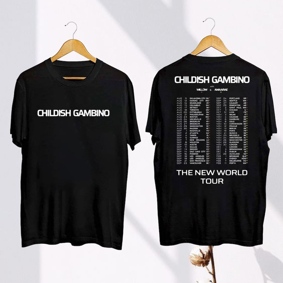 Childish Gambino The New World Tour 2024 TShirt, Childish Gambino 2024