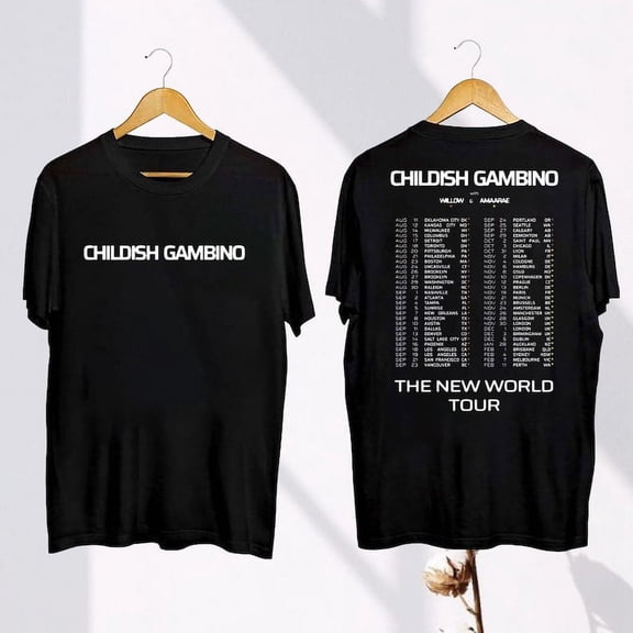 Childish Gambino The New World Tour 2024 T-Shirt, Childish Gambino 2024 Concert, Childish Gambino Fan Gift Shirt, Childish Gambino Merch