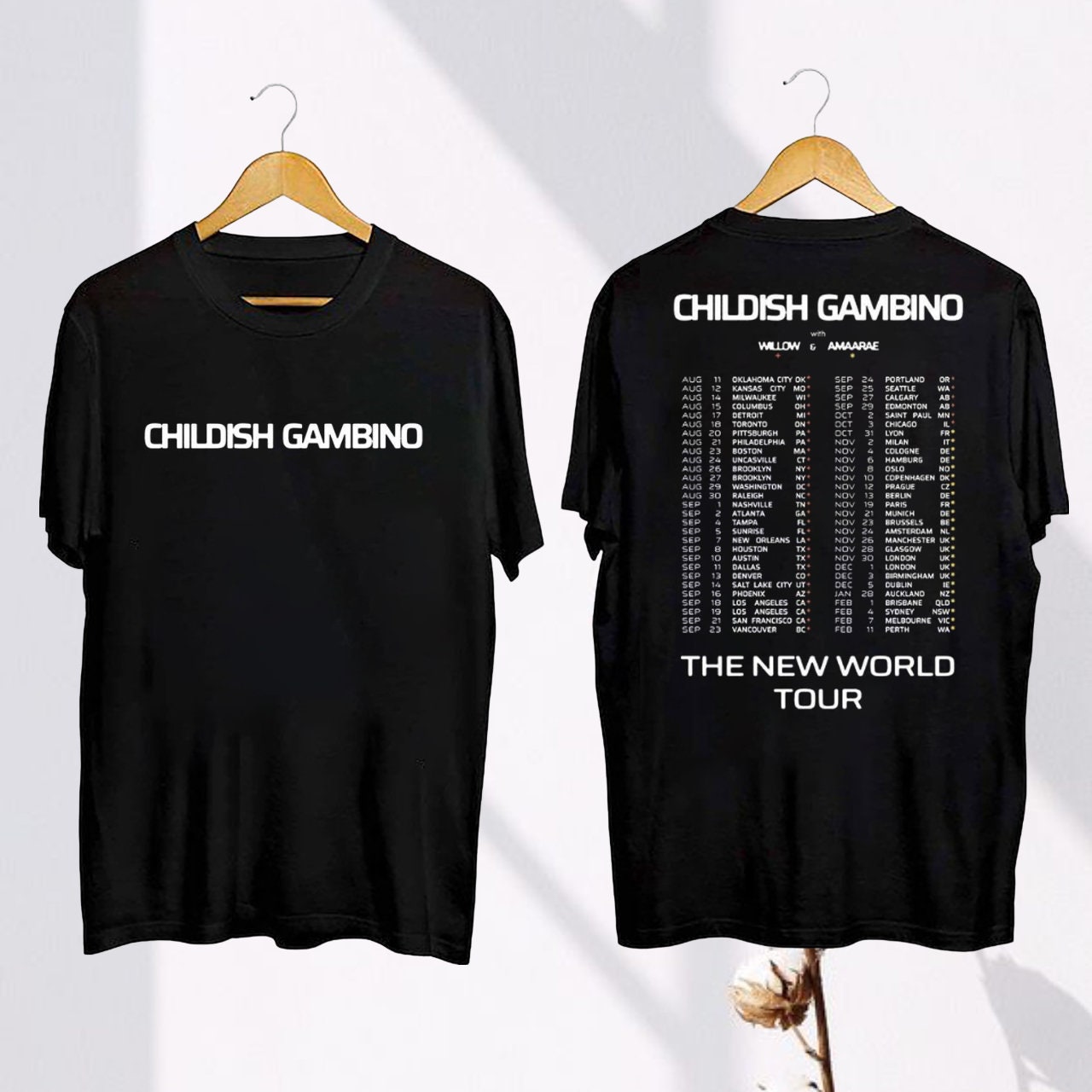 Childish Gambino The New World Tour 2024 Tee Childish Gambino 2024