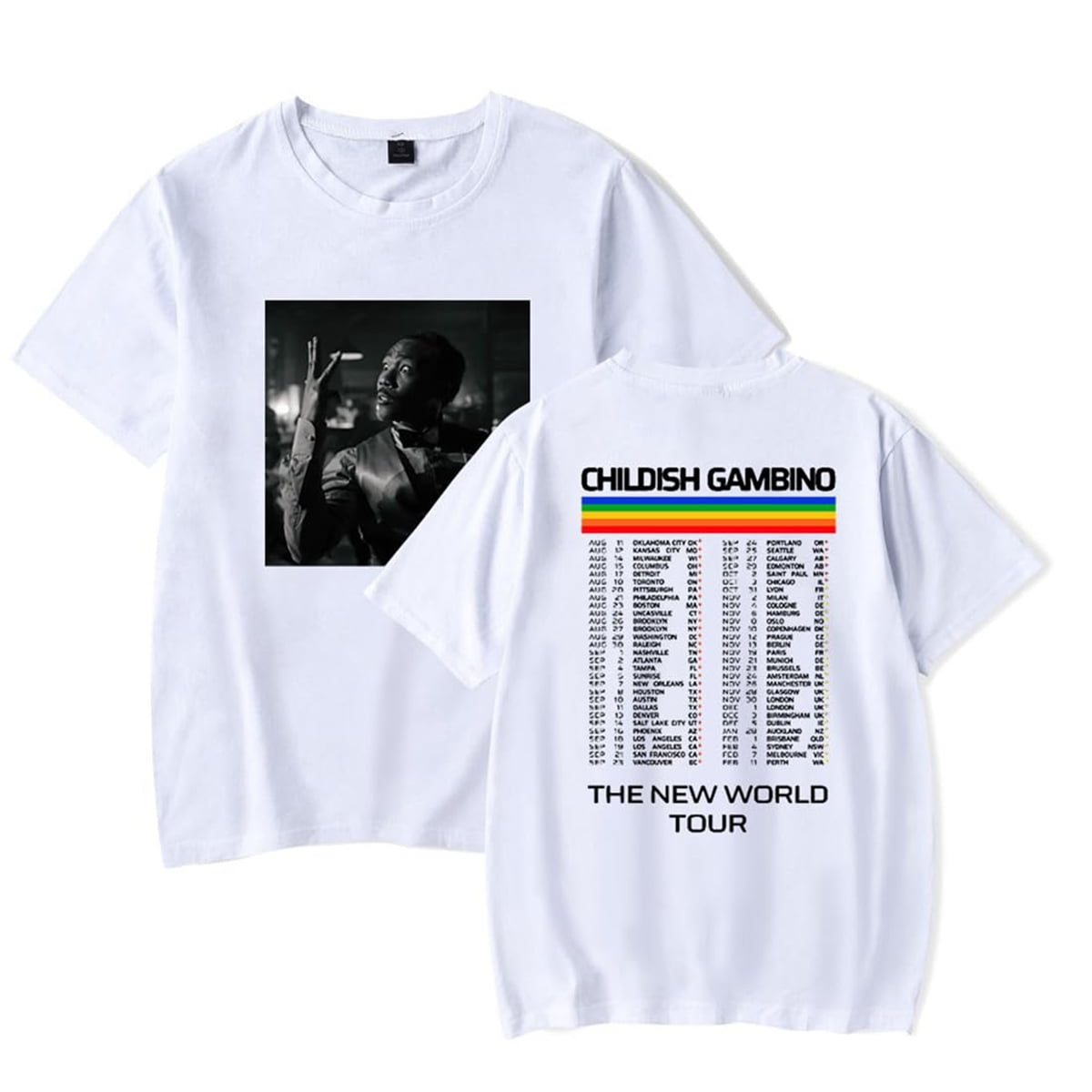 Childish Gambino The world tour 2025 TShirt Women Men Crewneck Short