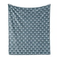 thumbnail image 1 of Childish Soft Flannel Fleece Blanket, Funny Rabbit Faces and Hearts Girly Easter Bunnies Grumpy Joyful, Cozy Plush for Indoor and Outdoor Use, 50" x 70", Dark Teal Pale Grey and Rose, by Ambesonne, 1 of 5
