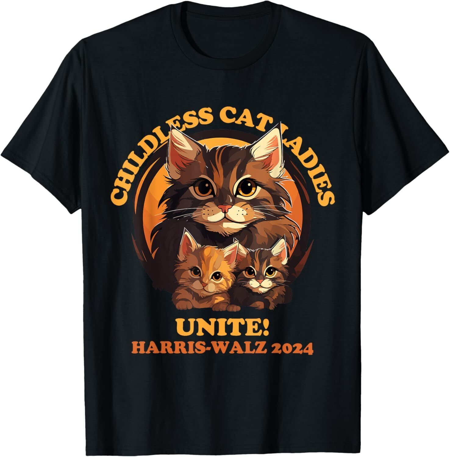Childless Cat Ladies Unite Kamala Harris Tim Walz 2024 T-Shirt ... Tim Walz Childless Cat Ladies Unite Kamala Harris Tim Walz 2024 T-Shirt ...