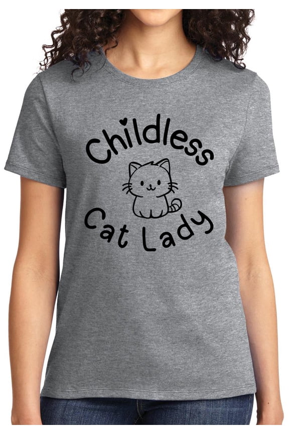 Childless Cat Lady T-shirt Top for Women