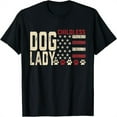 Childless Dog Lady Vote 2024 US Flag Democratic President TShirt L