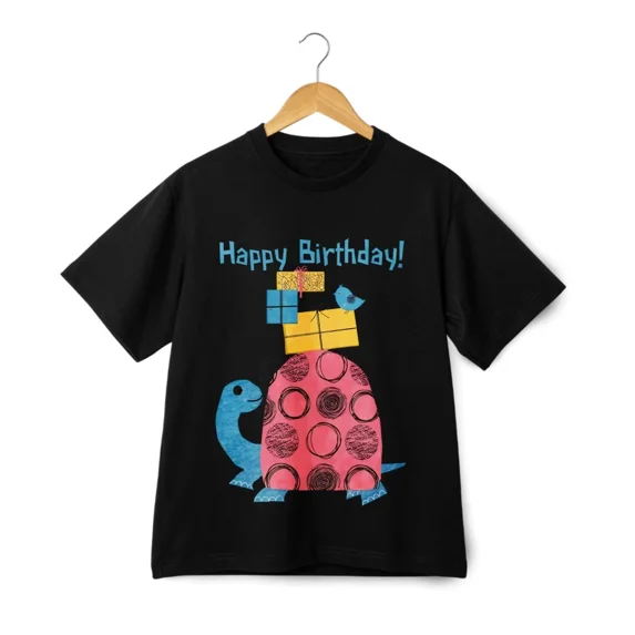 Childlike Birthday Celebration Festive Cute Style Style Unisex T-Shirt ,up to size 5XL