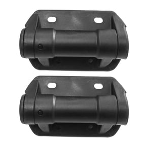 Childproof Auto-Close Gate Hinges 2Pcs Adjustable Tension Spring Mechanism With Cap For Outdoor Fence & Patio