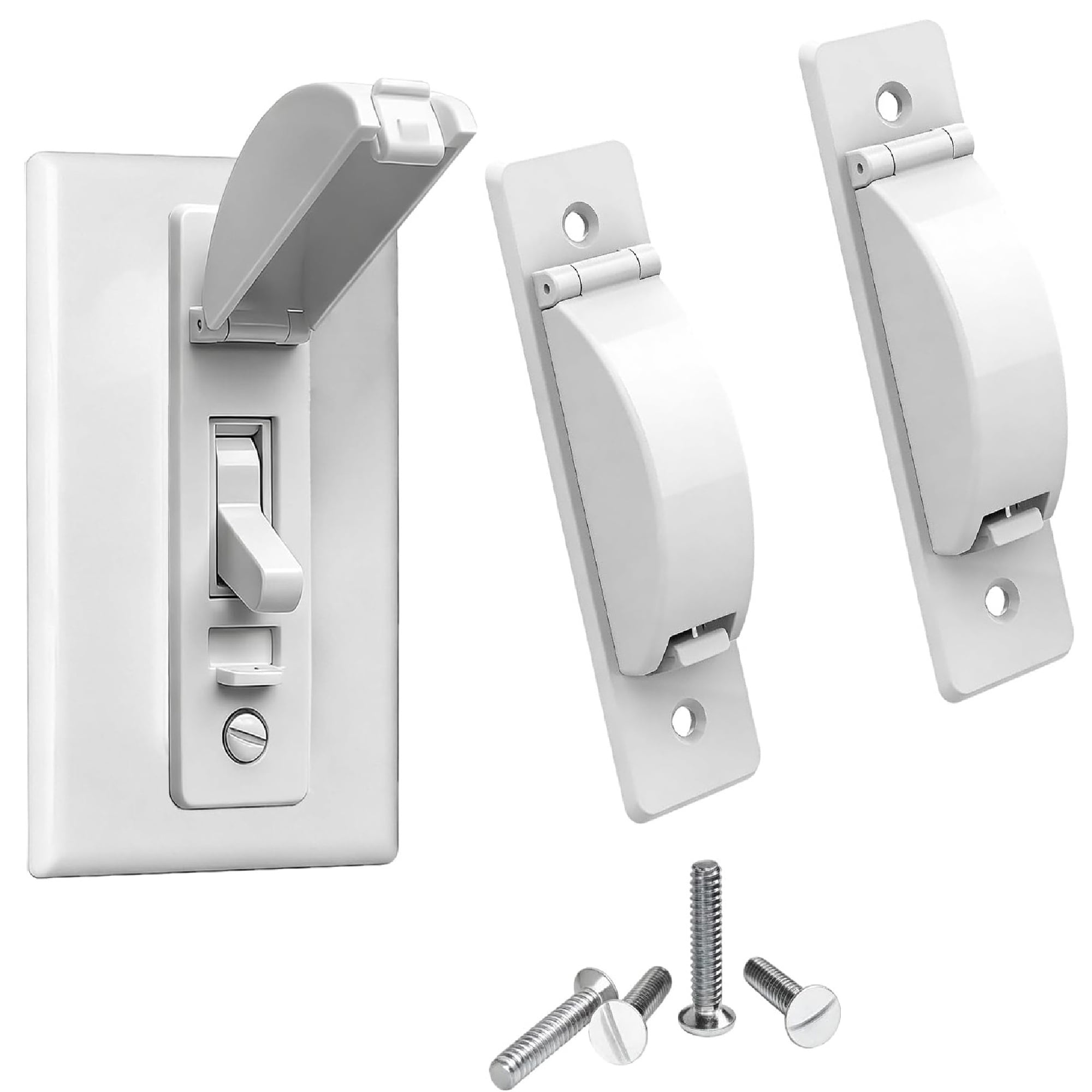 Switch Guard Kit Childproof Light Switch Cover Guard,2 Pack White Wall Switch Guards ...
